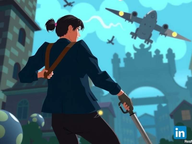 Professional avatar networking in a futuristic virtual office setting in Second Life