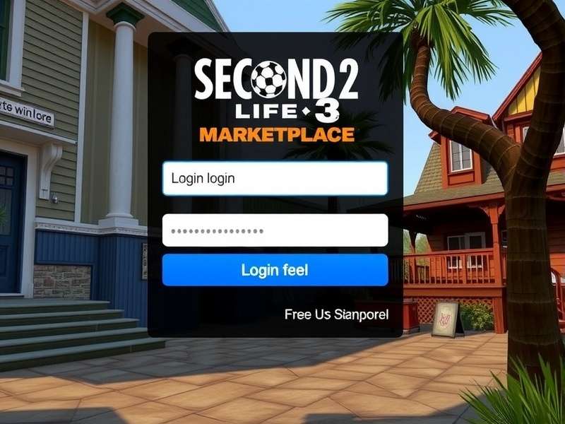 A vibrant, user-created virtual cityscape in Second Life, showing avatars interacting