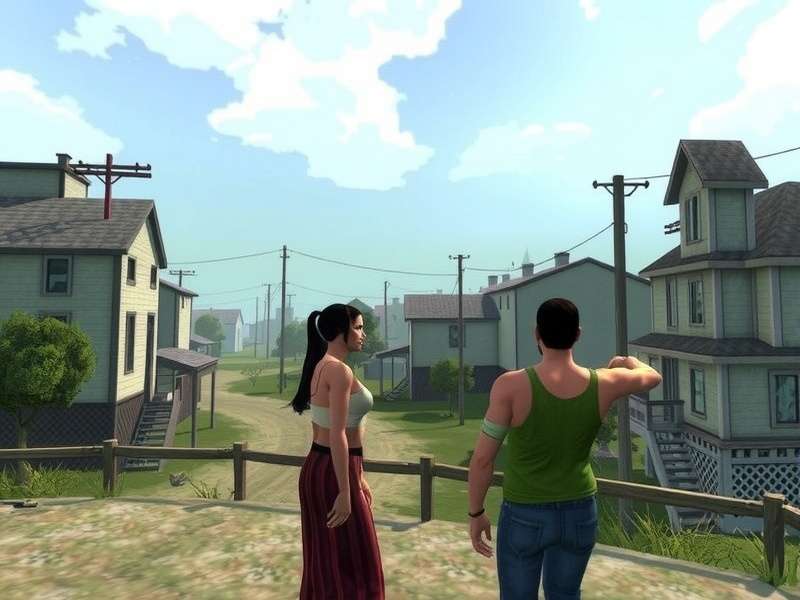 A diverse group of Second Life avatars communicating with speech bubbles in multiple languages