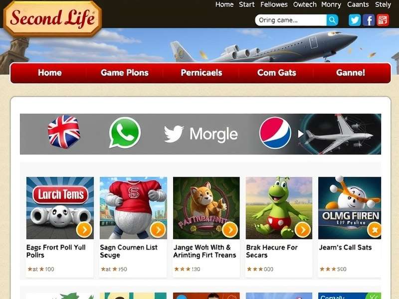 Vibrant digital marketplace interface with various product categories