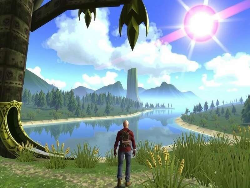 A vibrant Second Life virtual cityscape showing diverse avatars interacting