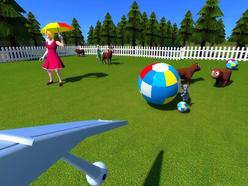 Diverse avatars interacting in a futuristic virtual world landscape