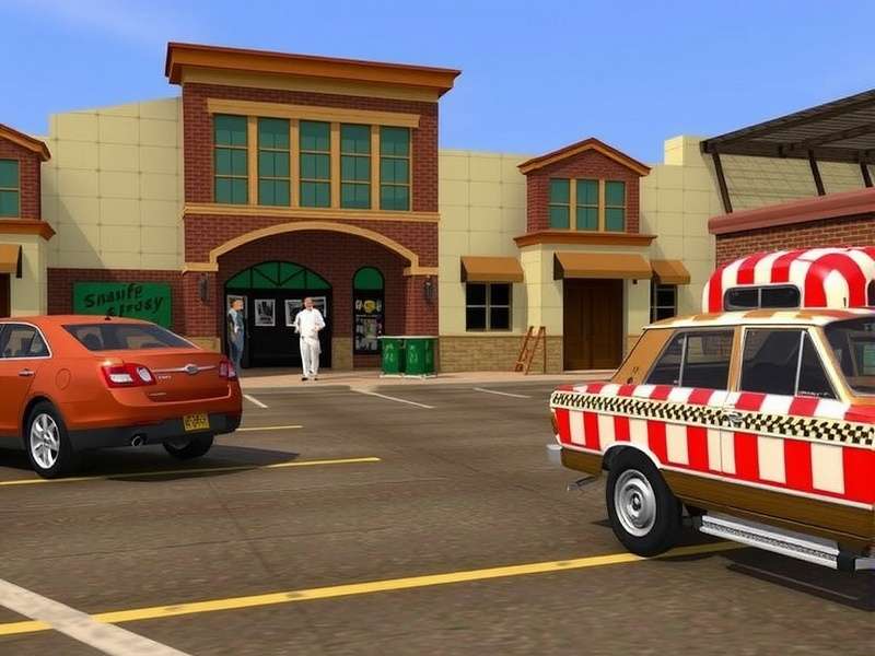 A vibrant digital marketplace scene showcasing virtual goods and avatar accessories