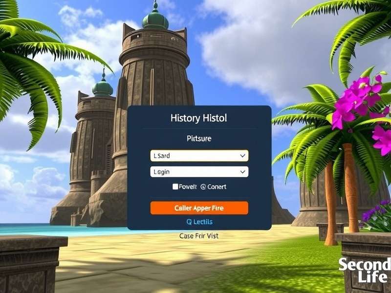 Timeline of Second Life login interface changes from 2003 to present