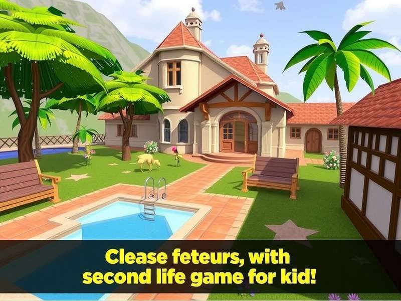 A family of colourful avatars exploring a virtual science museum in Second Life