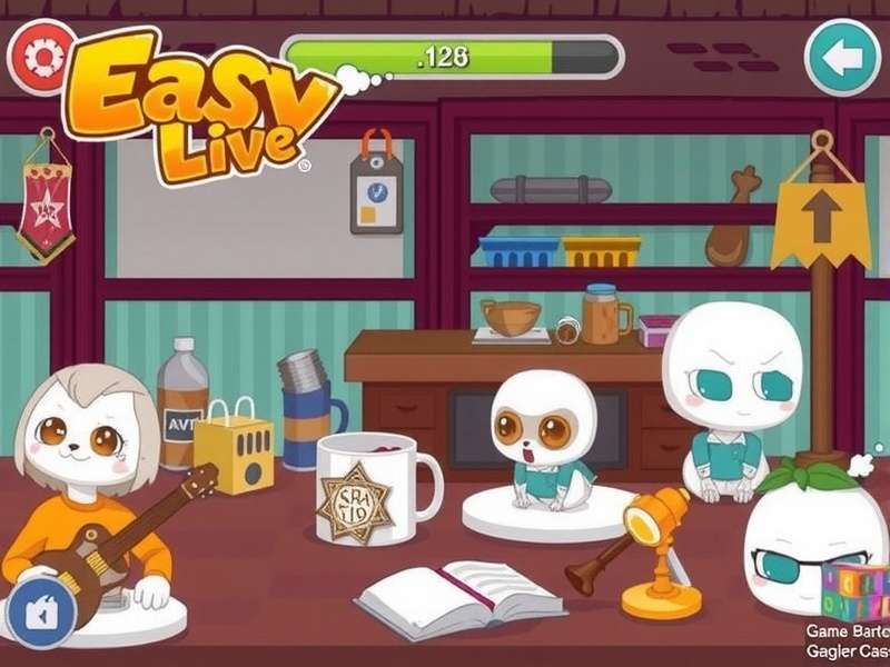 A vibrant virtual auction house scene inside Second Life showing avatars bidding on digital items.