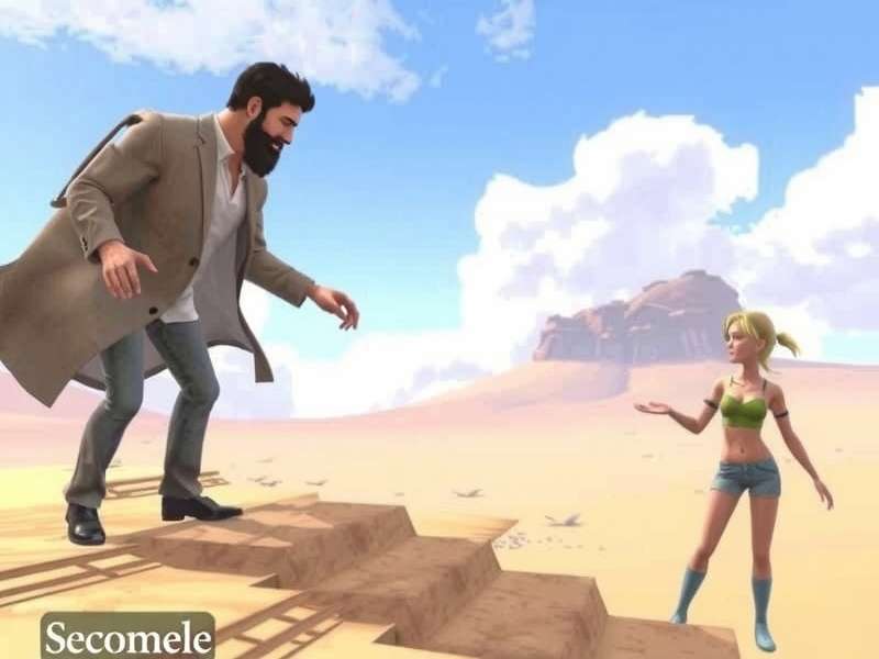 Second Life Movie — a vibrant scene from a virtual film production inside the Second Life world