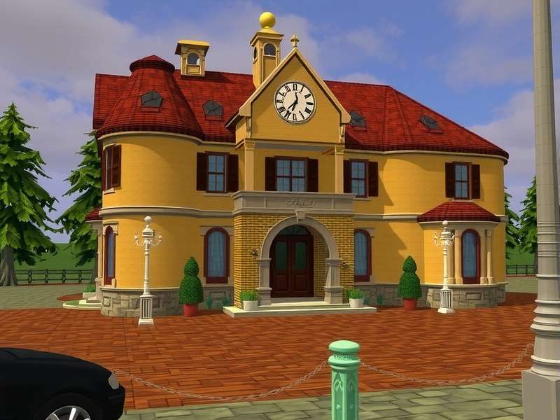 Second Life Marketplace Mansion — a stunning virtual estate with panoramic views and modern architecture