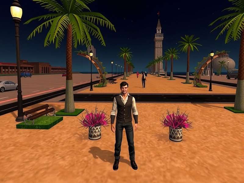 Second Life Events Today — vibrant virtual world gathering with avatars on a live music stage
