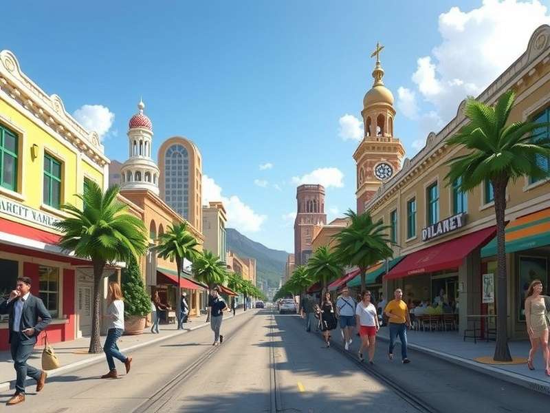 Secondlife Market Place virtual economy hub with avatars trading and exploring