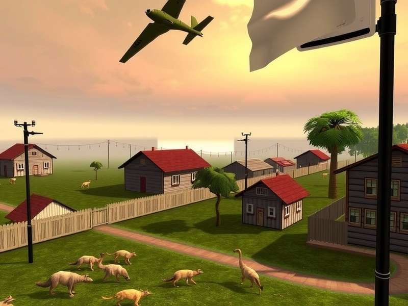 Second Life Game Pc immersive virtual world scene with avatar and stunning environments